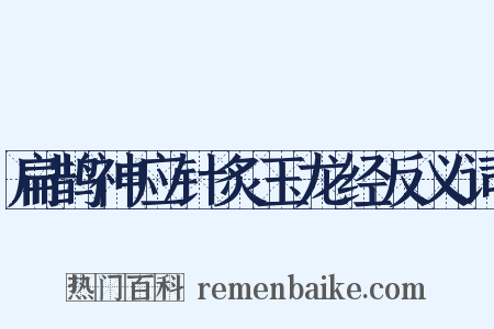 扁鹊神应针炙玉龙经反义词是什么意思的图片